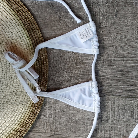 NWT  Kauai thong white bikini. ONE SIZE - Picture 3 of 7